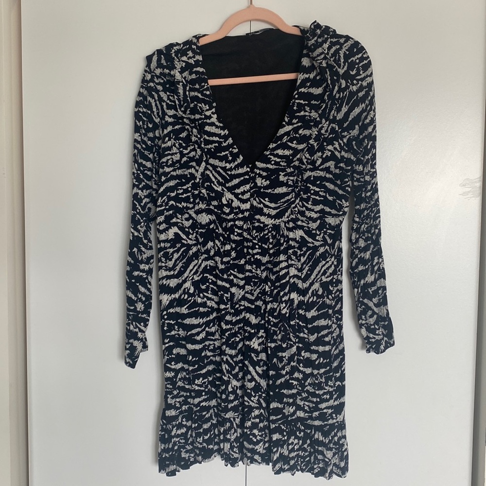 Black and white Zara mini dress.